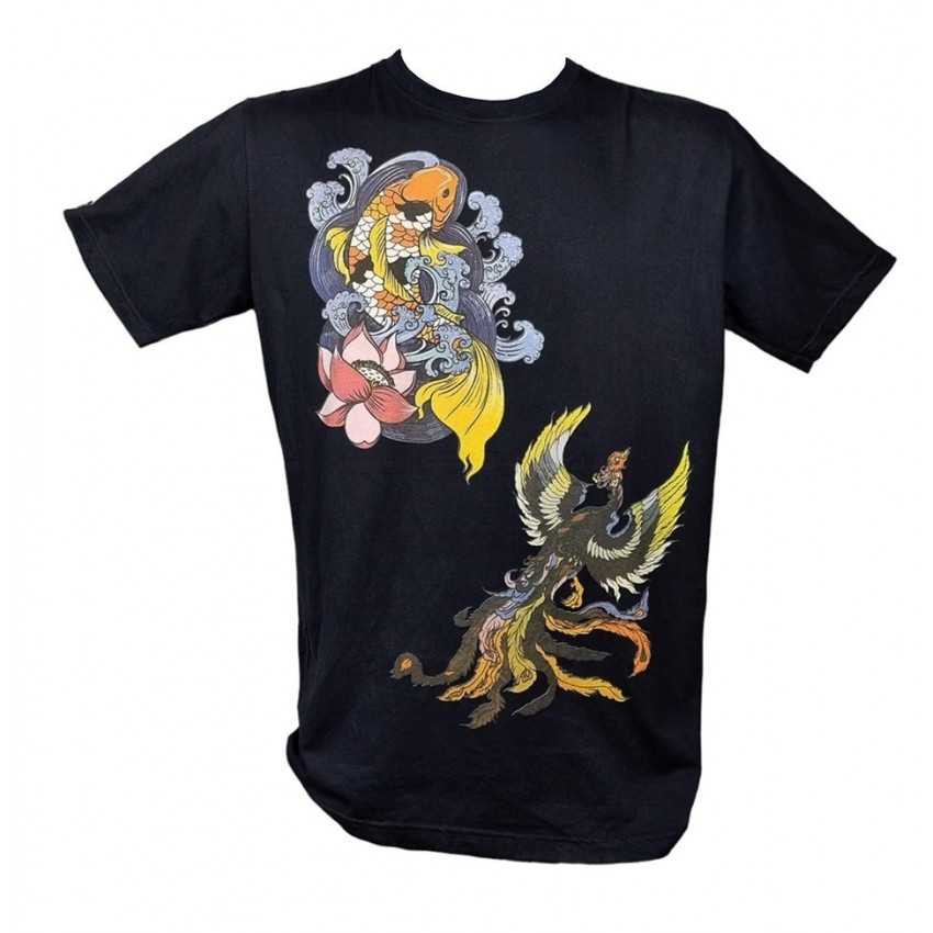 Camiseta Koi y Fénix Hō-ō