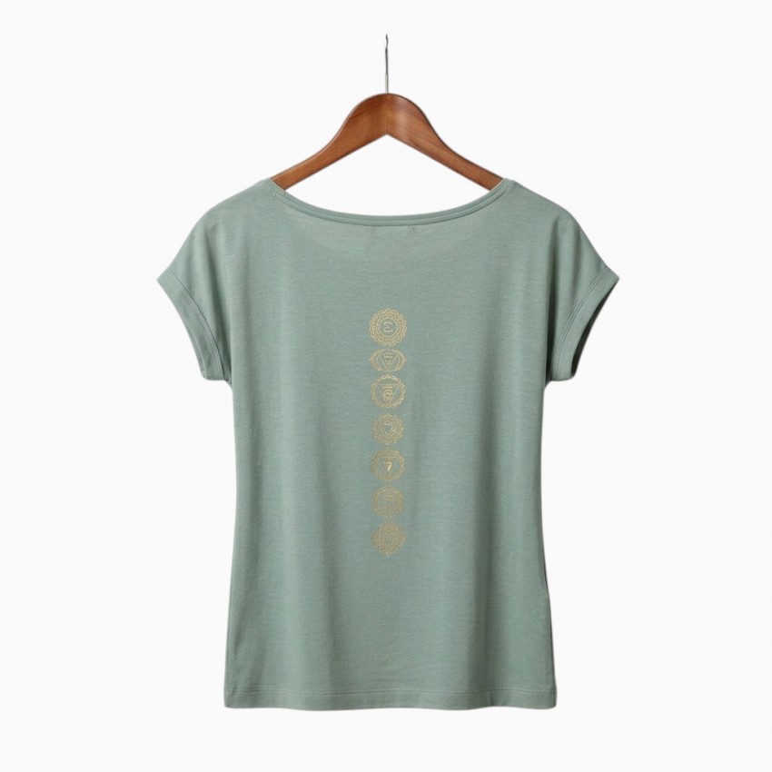 Camiseta de Yoga de Algodón...